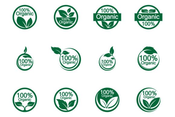 Download 100 Percent Organic Vector Logo Design - Organic Collection