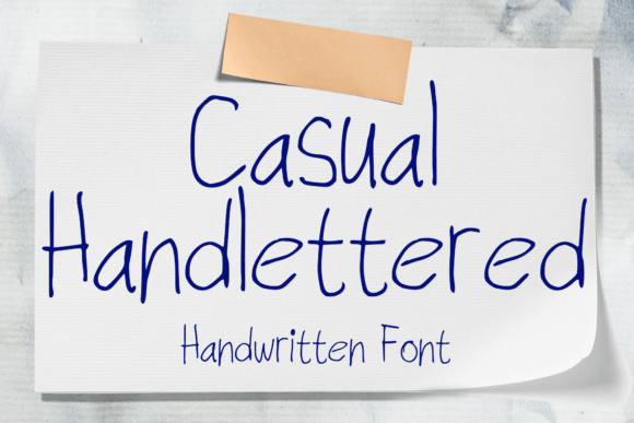 Download Casual Handlettered - Letter Collection