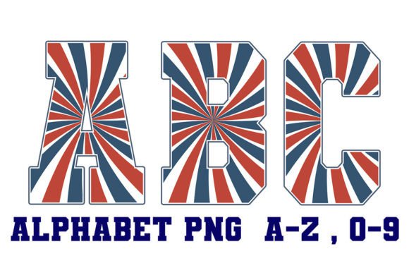 Download Retro Patriotic Alphabet Letters - Letter Collection