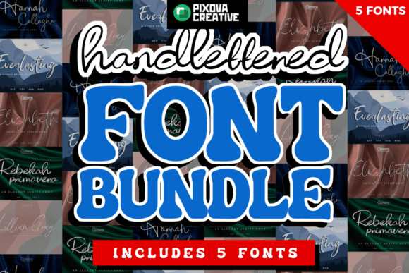 Download Handlettered Script Bundle - Letter Collection