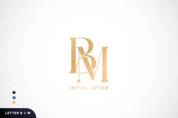 Download BM Initial Letters Monogram Logotypes - Letter Collection