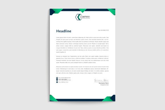 Download Modern Business Letterhead Template - Letter Collection