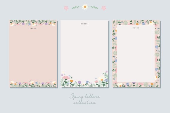 Download Spring Cute Letters and Notes Template - Letter Collection